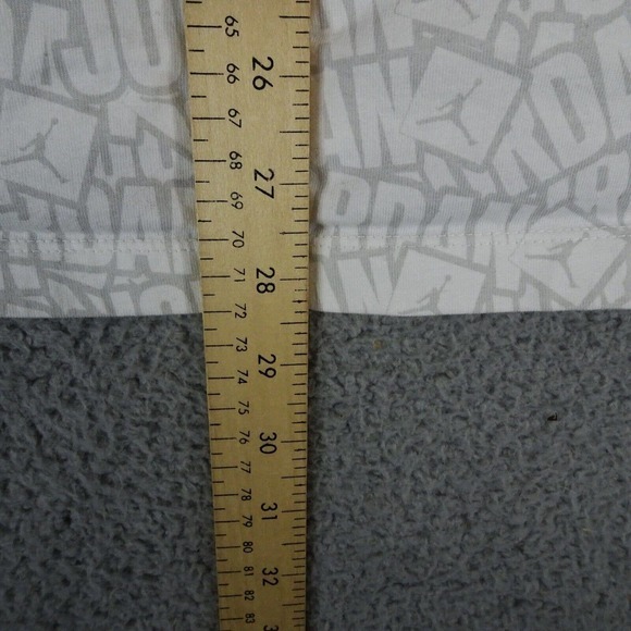 Nike Air Jordan Shirt Mens XL White All‎ Over Sticker Crew Neck - Picture 3 of 9